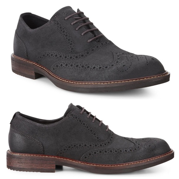 ✖️SOLD✖️•ECCO• NWOB Kenton Oxford Tie Dress Shoe in Black Oiled Suede - Picture 13 of 13